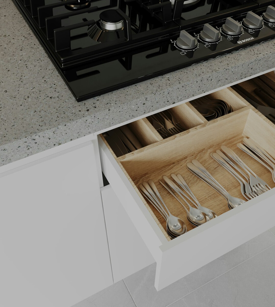 tidy kitchen drawers