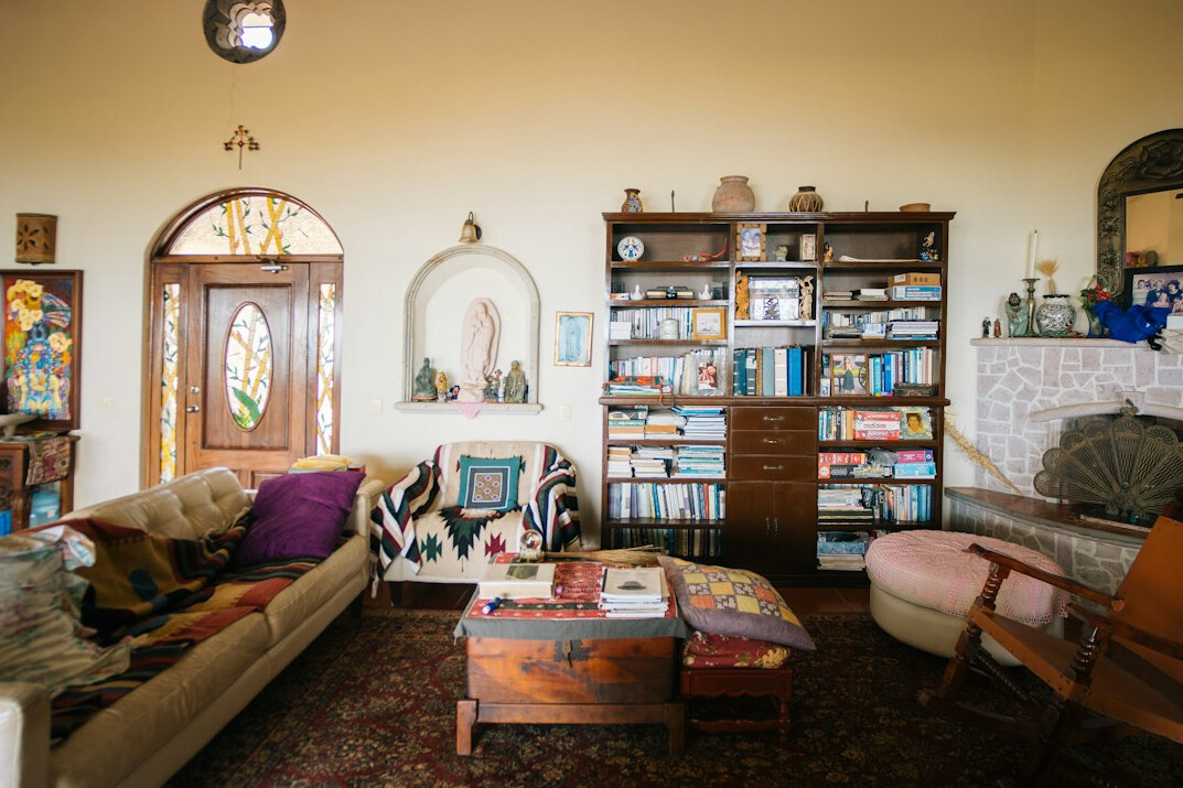 messy living room