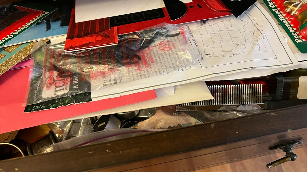 folding clothes in drawer